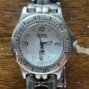 Fossil Women’s Blue Watch Silver-Tone